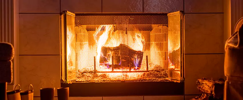 Mendota Hearth Landscape Fireplace Installation in Kearns, Utah