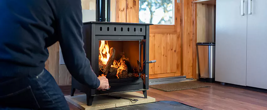 Open Hearth Wood Fireplace Installation in Kearns, UT